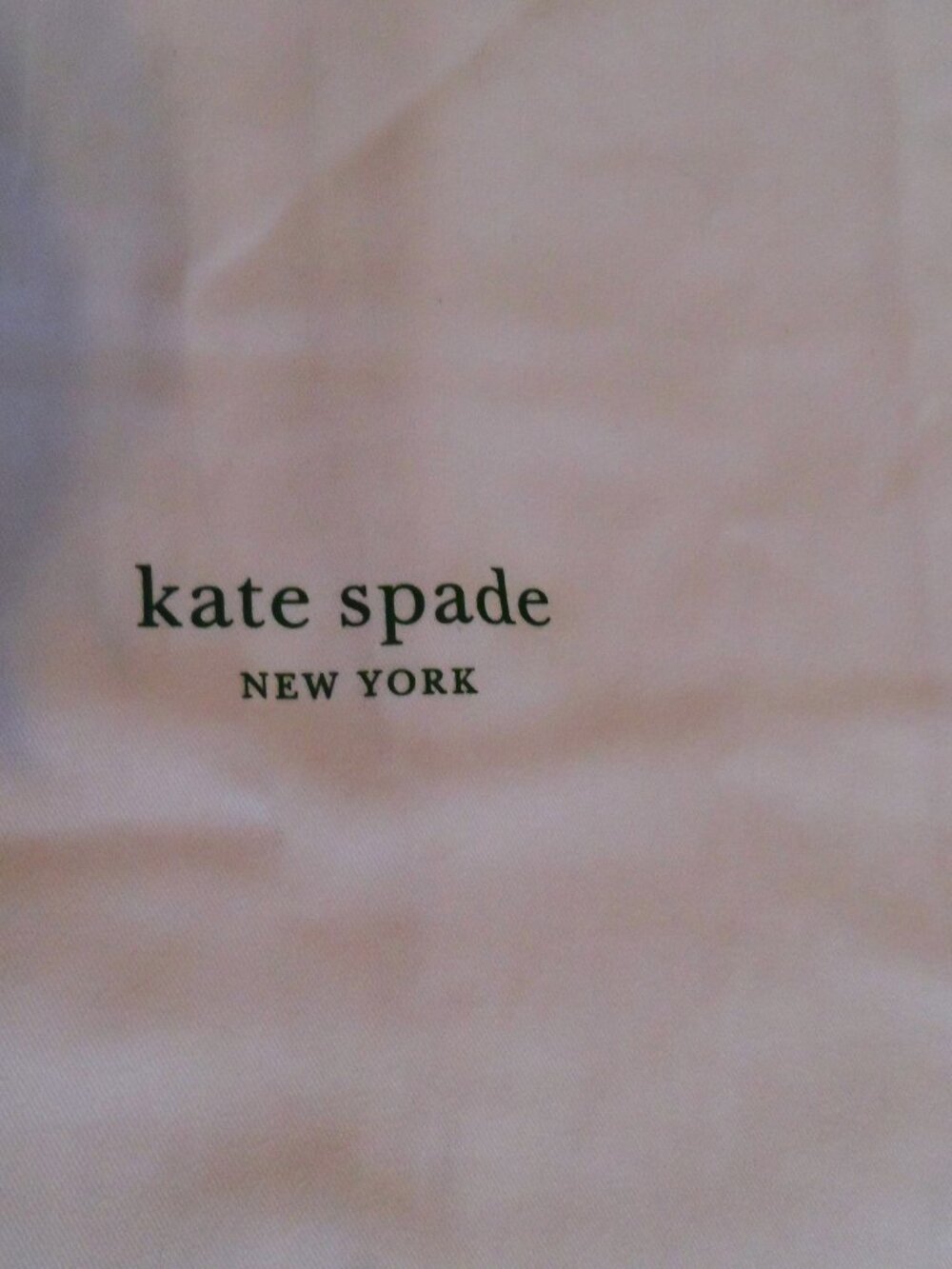 Kate Spade New York pink drawstring dust bag